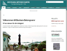 Tablet Screenshot of bockarabetongvaror.se